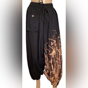 BELMA harem linen elastic waistband